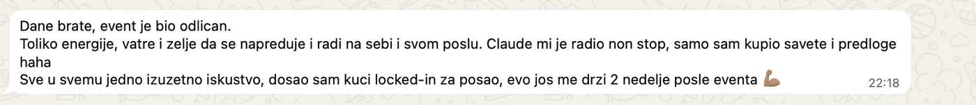 Poruka ucesnika prvog Helix Balkan eventa